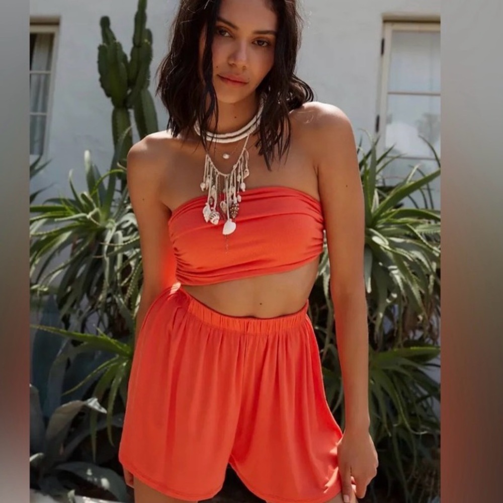 Free People Beach Sabbia Convertible Shorts Romper | Size Medium